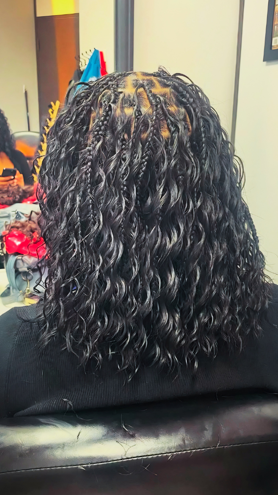 Short boho braids